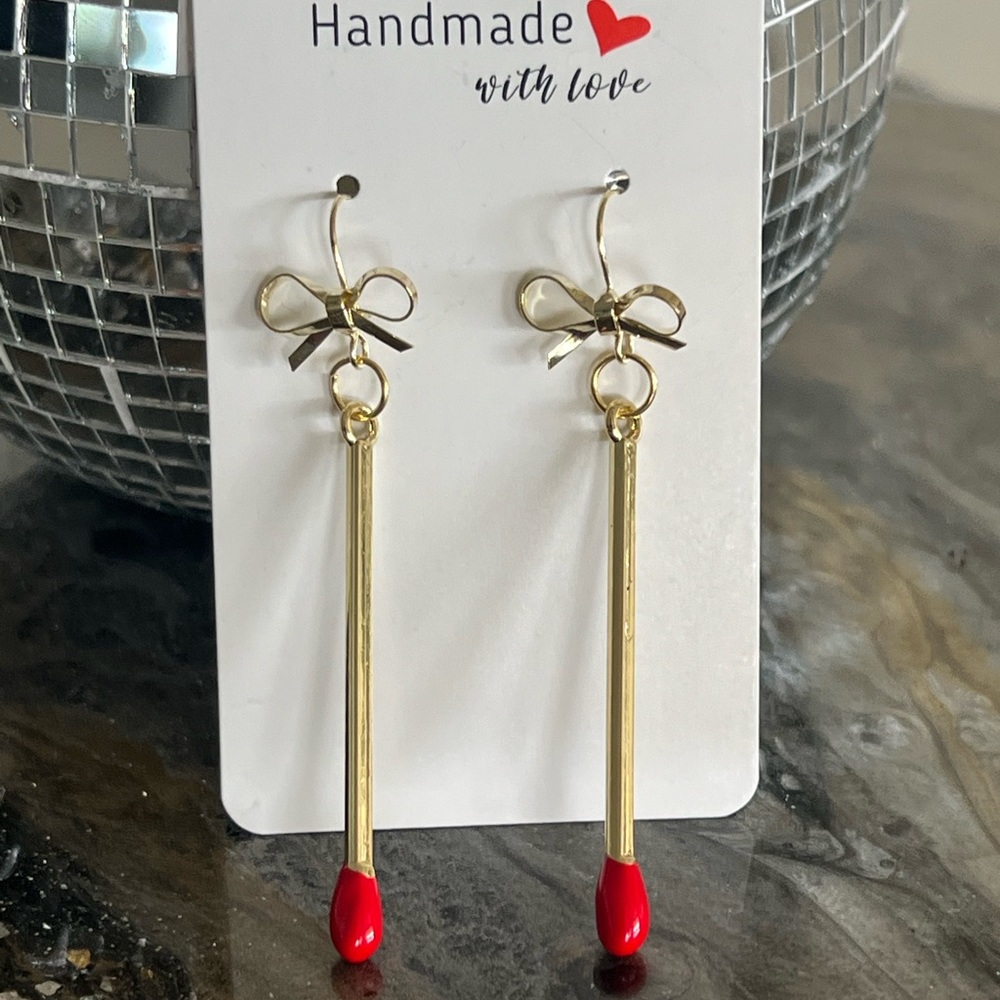 New Match Stick Earrings